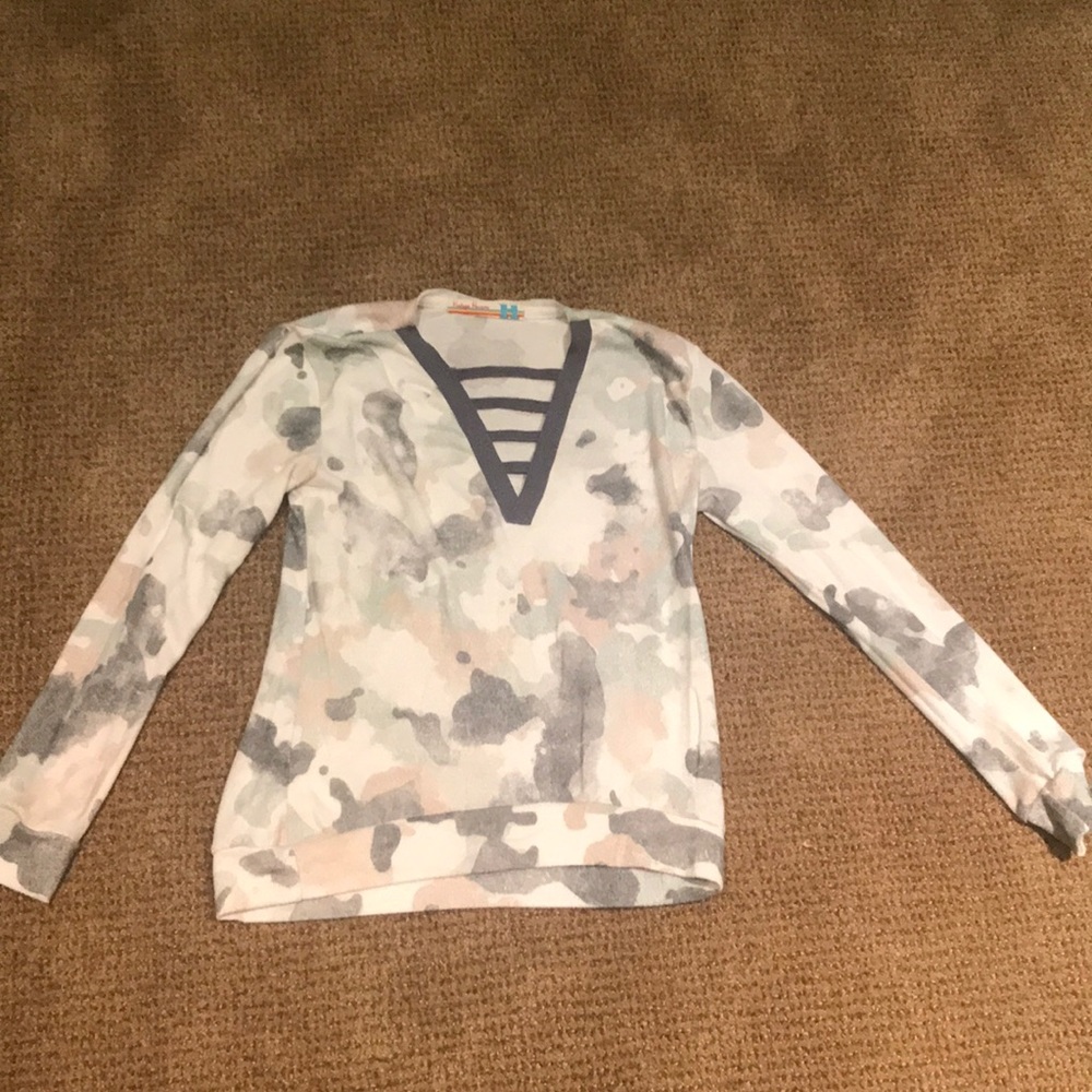 Camoflauge with bar at top vintage havana shirt